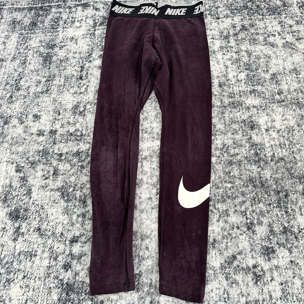 Nike Sportswear Club Women's Size Small Leggings Purple Black AH3362-659‎ Active